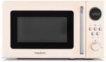 MEDION Retro Mikrowelle klein (20 Liter, ca. 800 Watt, 5 Mikrowellenstufen, 8