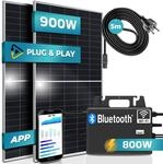 SUNNIVA&reg; 900W Balkonkraftwerk 800W komplett Steckdose - TSUN 800W...
