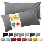 Blumtal Kissenbezug 50 x 80, 2 St&uuml;ck - Oeko-TEX zert. Kissenbez&uuml;ge 100% Mikrofaser