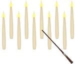 Spetebo Schwebende LED Kerzen warm wei&szlig; mit Zauberstab Fernbedienung - 10er Set -