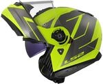 LS2, Modularer Motorradhelm STROBE II CODE Gloss H-V Yellow Grey, 3XL