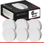 Pyrexx PX-1 12-Jahres-Rauchmelder, 6-er Set
