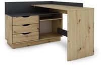 byLIVING Belfast Winkelschreibtisch, Links oder rechts montierbar, Artisan