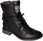 MUSTANG Damen Stiefelette Boot Nieten schaftumspielende Schn&uuml;rung l&auml;ssig 1265-508,