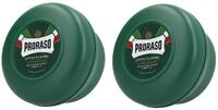 2er Gr&uuml;n Rasierseife Proraso im Rundtopf Shaving Soap je 150 ml = 300 ml