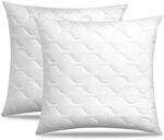 Siebenschl&auml;fer Kopfkissen 80x80 2er Set &ndash; Nachf&uuml;llbares Kissen Doppelpack mit