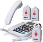 Maxcom KXTSOS: Seniorentelefon mit Funk-Notruf-Sender, schnurgebundenes