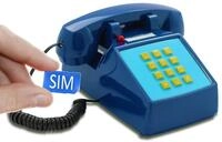 Opis PushMeFon Mobile: Seniorentelefon mit SIM Karte, schnurgebundenes Tischtelefon