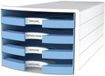 HAN Schubladenbox IMPULS 2.0 mit 4 offenen Schubladen f&uuml;r DIN A4/C4 inkl.