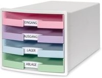 HAN Schubladenbox IMPULS 2.0 mit 4 offenen Schubladen f&uuml;r DIN A4/C4 inkl.