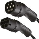 LogiLink E-Auto-Ladekabel, Typ 2, 3-phasig, Spiral, 20 A, 11 kW, mit Tasche, 5 m