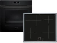 Siemens Set PQ223IA00Z Pyrolyse Backofen Deep black inox HB271ABB3 +