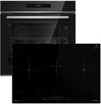 Autarkes Herdset: 60cm Einbaubackofen EB8019EDP + 77cm Induktionskochfeld IH87705FZ 