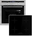 KKT KOLBE Autarkes Herdset: 60cm Einbaubackofen EB8013ED + 59cm Induktionskochfeld