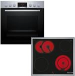 Bosch Einbauherd-Set HND411LS67, Serie 4 Einbau-Herd 60 cm mit 3D-Hei&szlig;luft und