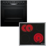 Bosch Einbauherd-Set HND671LS67, Serie 6 Einbau-Herd 60 cm, Pyrolyse-Selbstreinigung