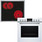 Bosch HND411LW63, Einbau-Herd-Set, Einbau-Herd 60 cm, HEA513BS3, Serie 4, 3D