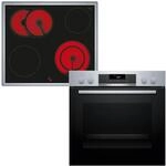 Bosch HND271AS64, Einbau-Herd-Set, Einbau-Herd 60 cm, HEA171BS3, Serie 2, Pyrolyse,