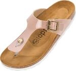 Palado Damen Zehentrenner Kos Lack - Pantoletten Made in Spain - elegante Sandalen