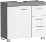 VASAGLE Waschbeckenunterschrank, Badezimmerschrank, 3 gro&szlig;e Schubladen, 30 x 70 x 64
