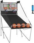 Homcom Basketballkorb, faltbar, Basketballspiel, Spielhalle, doppelter Korb,