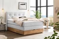 Belanoti MARBO Boxspringbett 140x200 mit Bettkasten 7-Zonen Taschenfederkern Matratze
