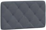 vidaXL Kopfteil-Kissen Dunkelgrau 90 cm Samt