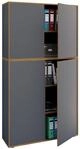VCM Holz B&uuml;roschrank Ordner Aktenschrank B&uuml;rom&ouml;bel Schrank Salia 5-Fach...