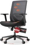 Yaasa Chair Lite, B&uuml;rostuhl Ergonomisch schwarz, 2D-Armlehnen, Office Chair 