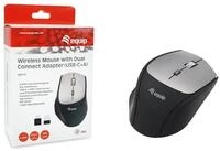 Equip 245115 Kabellose Maus mit Dual Connect Adapter (USB-C+A)