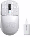ATTACK SHARK R6 Kabellose 8-kHz-Gaming-Maus, SUPERLEICHT 39g, Nordic 52840 MCU,