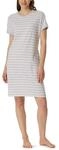 Schiesser Damen Kurzarm Baumwolle Modal Sleepshirt Bigshirt-Nightwear Nachthemd
