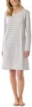 Schiesser Damen Casual Essentials Nachthemd, Silbergrau-Mel_181745, 36