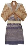 Bassetti BRUNELLESCHI Kimono aus 100% Baumwollsatin in der Farbe Grau v.G6, Gr&ouml;&szlig;e: