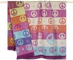 PAD - Peace - Decke/Wohndecke - Materialmix - Purple - 150 x 200cm