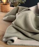 biederlack Wohndecke Duo Cotton Melange Baumwollmischung jadegr&uuml;n-Natur Gr&ouml;&szlig;e