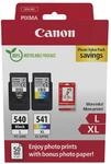 Canon Originaltinte PG540L / CL541XL (2 L/XL Tintenpatronen, 1xL Schwarz+ 1xXL Farbe)