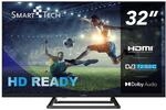Smart Tech 32HN01V3 32 Zoll Fernseher - LED TV mit HD Aufl&ouml;sung, Dolby Audio und