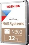 TOSHIBA N300 12TB Interne NAS-Festplatte, 3,5'' SATA HDD, 7200 RPM, 24/7...
