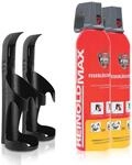 XENOTEC Premium Feuerl&ouml;schspray &ndash; 2 x 750ml &ndash; 2 Wandhalter - Stopfire &ndash;