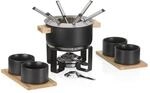 kela Fleischfondue Set 16tlg, Edelstahl Fondue f&uuml;r 6 Personen GUNTEN, Fondueset mit