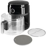 GOURMETmaxx Digitale Hei&szlig;luftfritteuse 3,3 Liter | AirFryer mit Glas-Korb f&uuml;r