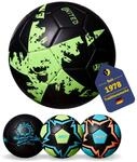 BEST SPORTING Glow In The Dark Fu&szlig;ball Gr&ouml;&szlig;e 5 I leuchtender Fu&szlig;ball f&uuml;r...