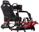 OPLITE Cockpit GTR S8 Elite Force Red Professionelles Cockpit f&uuml;r Rennsimulation,