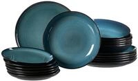 Ritzenhoff & Breker Bali Teller-Set 18-teilig, Kombiservice mit Farbverl&auml;ufen, Je 6x