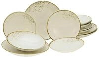 CreaTable, 14779, Serie Nature Collection Natural Living, 12-teiliges Geschirrset