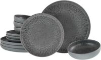 CreaTable, 21621, Serie Uno Volcano, 12-teiliges Geschirrset, Teller Set aus CreaTable, 21621, Serie Uno Volcano, 12-teiliges Geschirrset, Teller Set aus