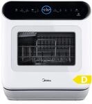 Midea Tischgeschirrsp&uuml;ler f&uuml;r 3 Gedecke, mit und ohne Wasseranschluss Verwendbar,