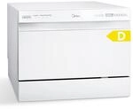 Midea Mini Geschirrsp&uuml;ler 6 Ma&szlig;gedecke Tischgeschirrsp&uuml;ler EEK D 47 dB
