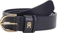 Tommy Hilfiger Damen G&uuml;rtel Essential Effortless 2,5 cm Lederg&uuml;rtel, Blau (Space